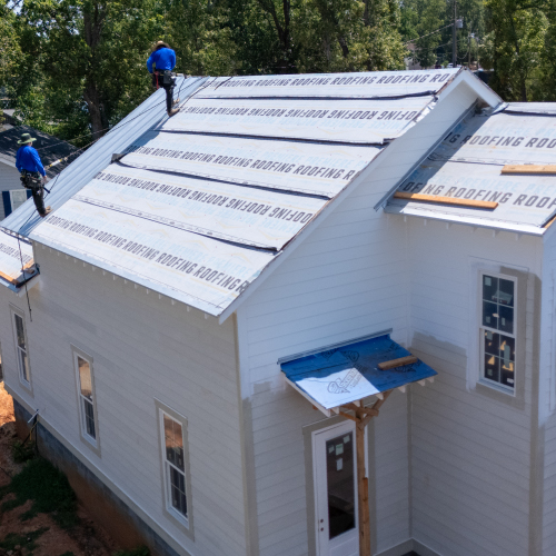 installing roof